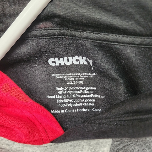 Chucky Graphic Hoodie - Red, Black, Gray 3XL - Picture 2 of 2